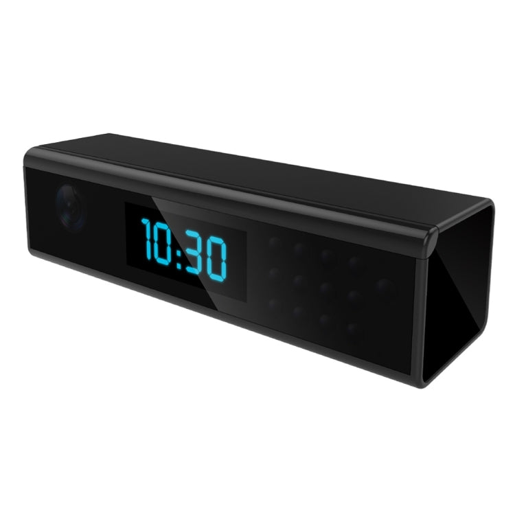 C1080  FHD 1080P Clock Style Super Mini  WiFi Camera, Night Vision / Motion Detection / Time Display, Support Android iOS Phone Live Remote Monitoring / Video Recording for Home Security(Black)