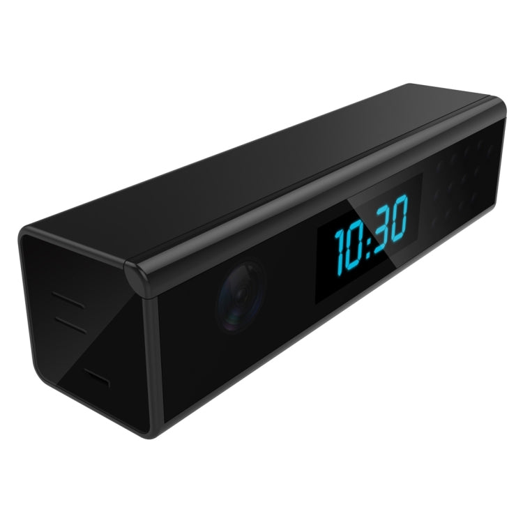 C1080  FHD 1080P Clock Style Super Mini  WiFi Camera, Night Vision / Motion Detection / Time Display, Support Android iOS Phone Live Remote Monitoring / Video Recording for Home Security(Black)