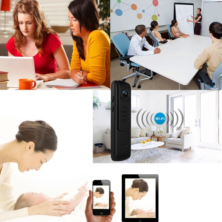 L7 HD WiFi Infrared Pen Camera Meeting Video Voice Recorder Mini DV with Clip, Support TF Card