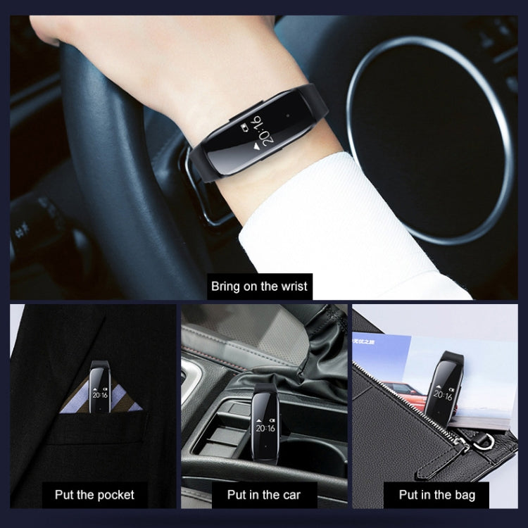 16GB 1080P Voice Control Recording Video Sports Bracelet HD Camera(Black)