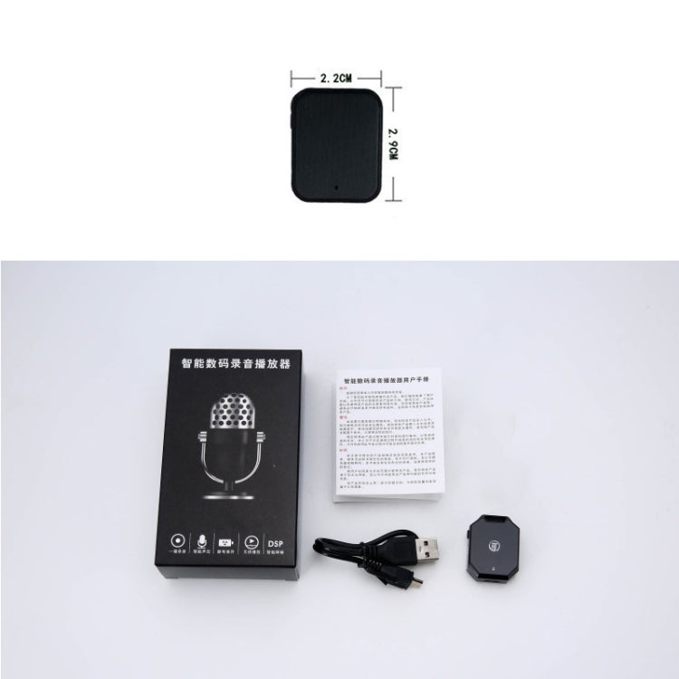 K7 4GB Noise Reduction Smart Voice Control Mini MP3 Recorder(Black)