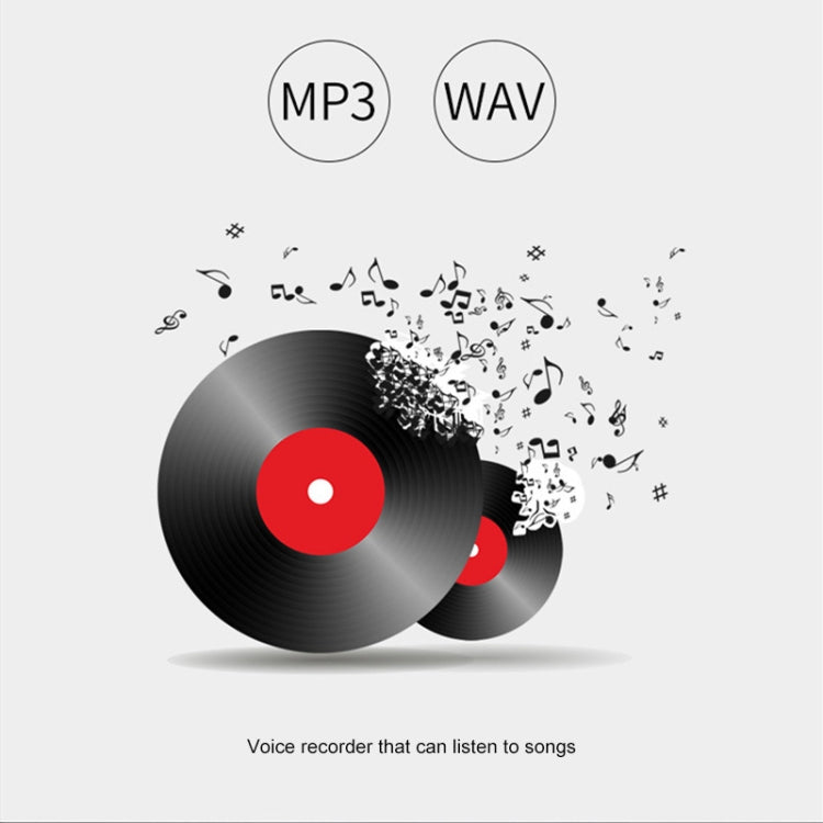 K7 4GB Noise Reduction Smart Voice Control Mini MP3 Recorder(Black)
