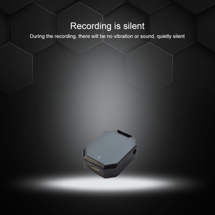K7 8GB Noise Reduction Smart Voice Control Mini MP3 Recorder(Black)