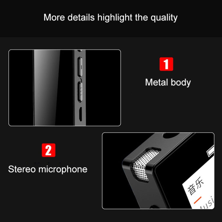 N3 8GB Noise Reduction Color Screen Mini MP3 Recorder(Black)