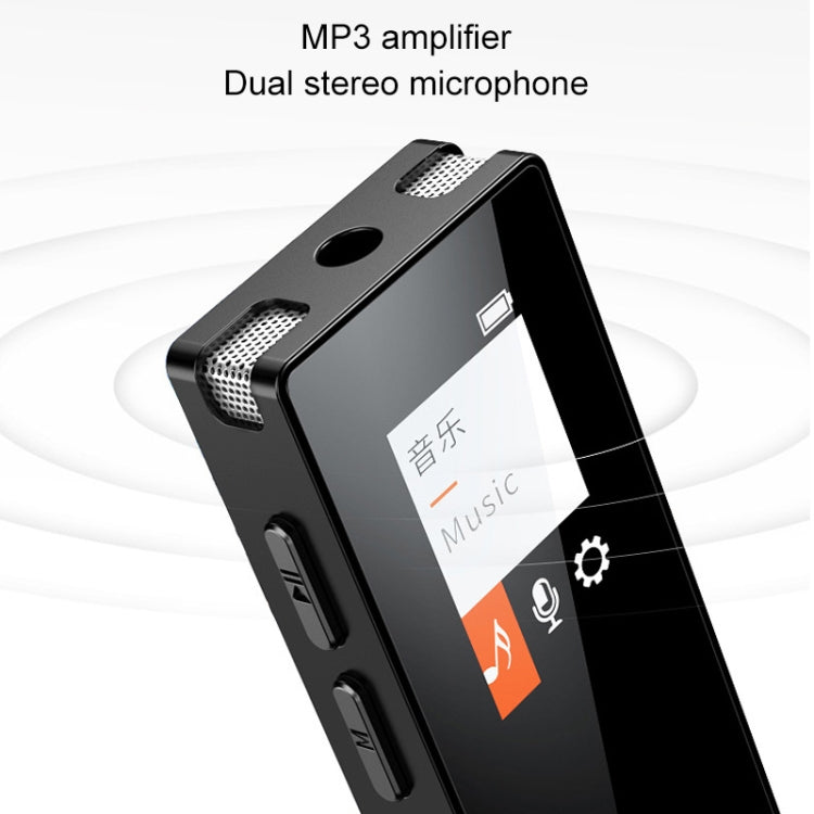 N3 32GB Noise Reduction Color Screen Mini MP3 Recorder(Black)