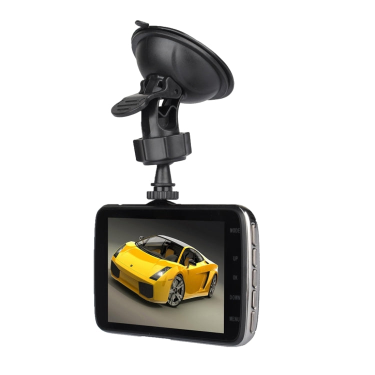 T4 4.0 inch HD Vehicle Traveling Driving Recorder Car Camcorder DVR Digital Video Camera Voice Recorder with Dual Camera, Support TF Card up to 32GB & Night Vision(Black)