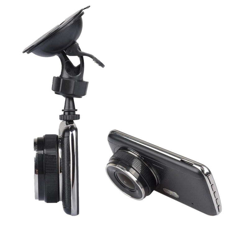 T4 4.0 inch HD Vehicle Traveling Driving Recorder Car Camcorder DVR Digital Video Camera Voice Recorder with Dual Camera, Support TF Card up to 32GB & Night Vision(Black)