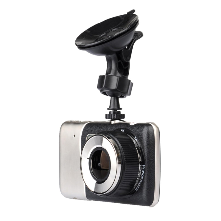 T5 4.0 inch HD Vehicle Traveling Driving Recorder Car Camcorder DVR Digital Video Camera Voice Recorder with Dual Camera, Support TF Card up to 32GB & Night Vision(Black)