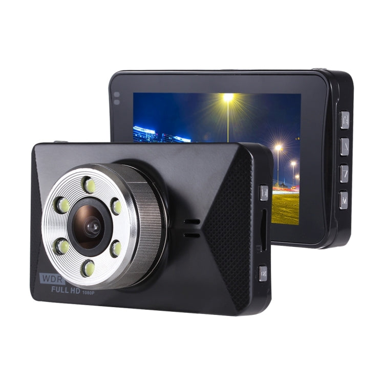 T105s Car DVR Camera 3.0 inch LCD HD 1080P 15.0MP Camera 170 Degree Wide Angle Viewing with Night Vision Light, Novatek 96223, Support Night Vision / Motion Detection / TF Card / HDMI