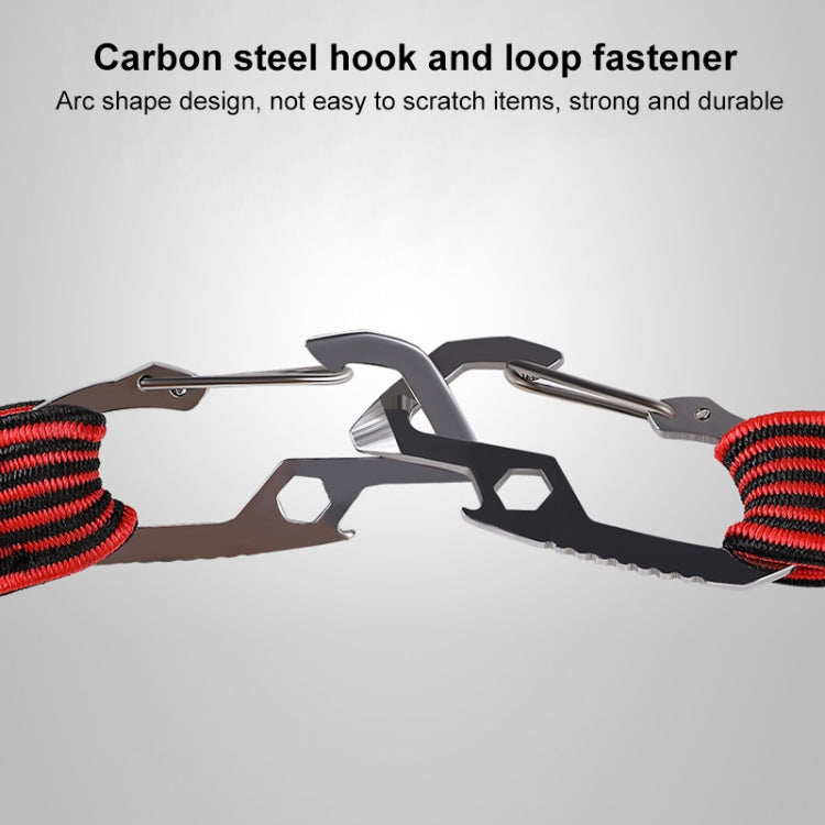 2 PCS 4m Elastic Strapping Rope Packing Tape for Bicycle Motorcycle Back Seat with Hook