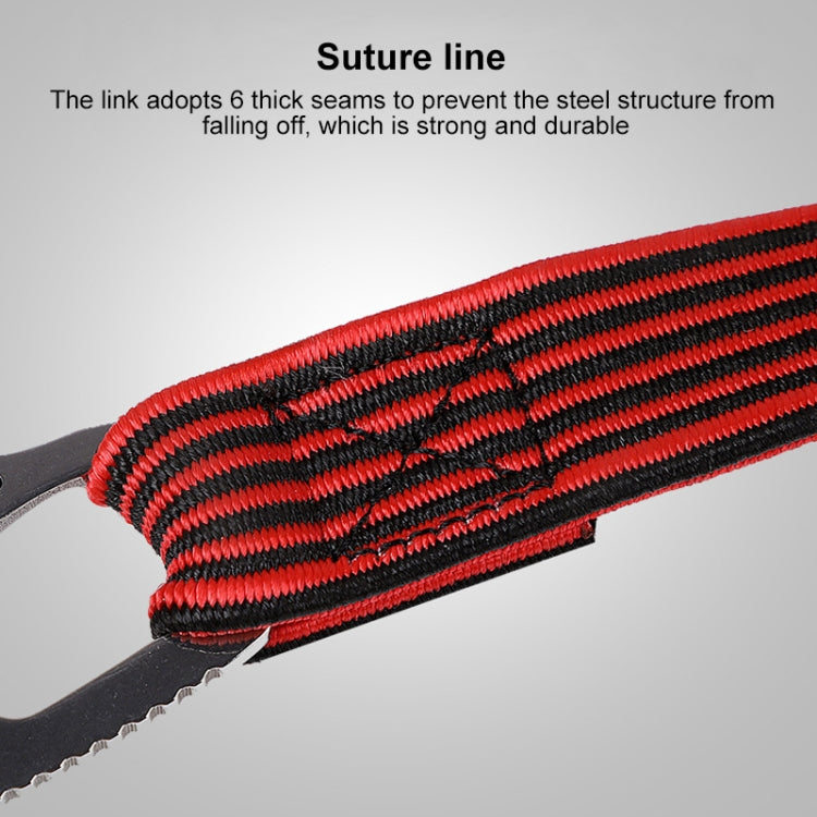 2 PCS 4m Elastic Strapping Rope Packing Tape for Bicycle Motorcycle Back Seat with Hook