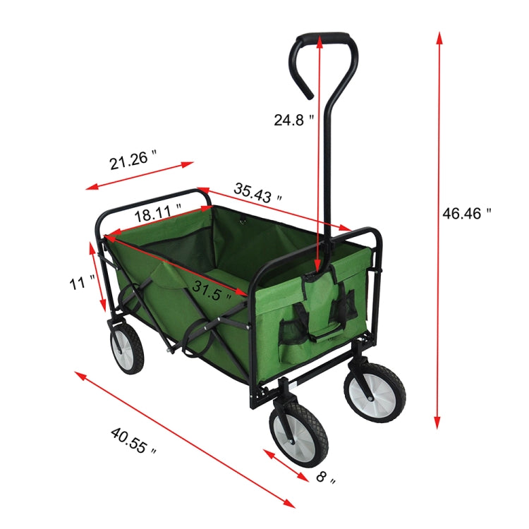 [US Warehouse] Foldable Outdoor Multifunctional Shopping Cart