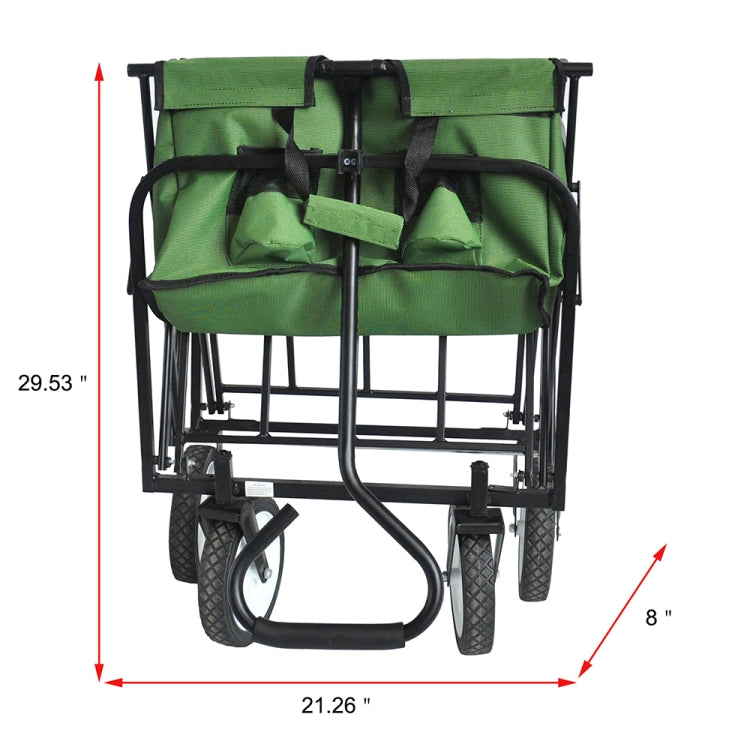 [US Warehouse] Foldable Outdoor Multifunctional Shopping Cart