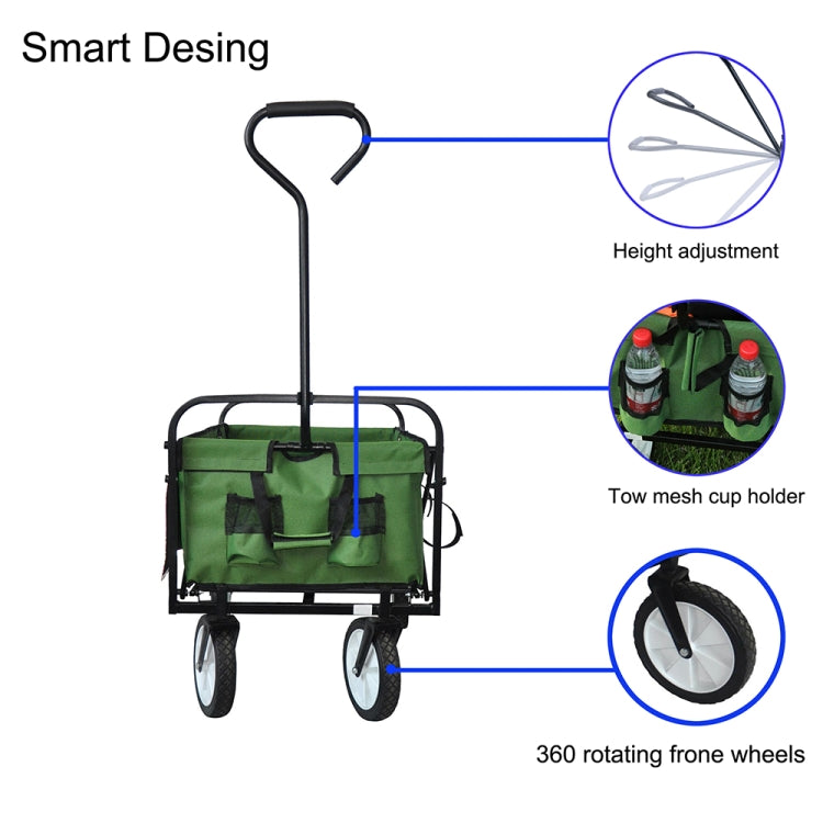 [US Warehouse] Foldable Outdoor Multifunctional Shopping Cart