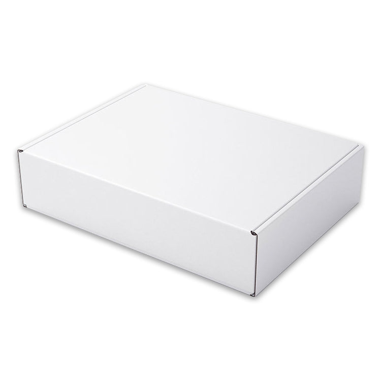 100 PCS Shipping Box Clothing Packaging Box, Color: White, Size: 30x20x5cm