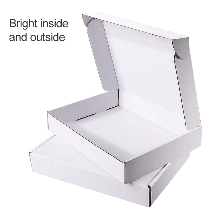 100 PCS Shipping Box Clothing Packaging Box, Color: White, Size: 36x26x6cm