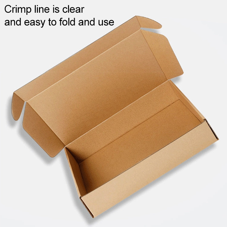 100 PCS Kraft Paper Shipping Box Packaging Box, Size: Q2, 13x8x2.5cm