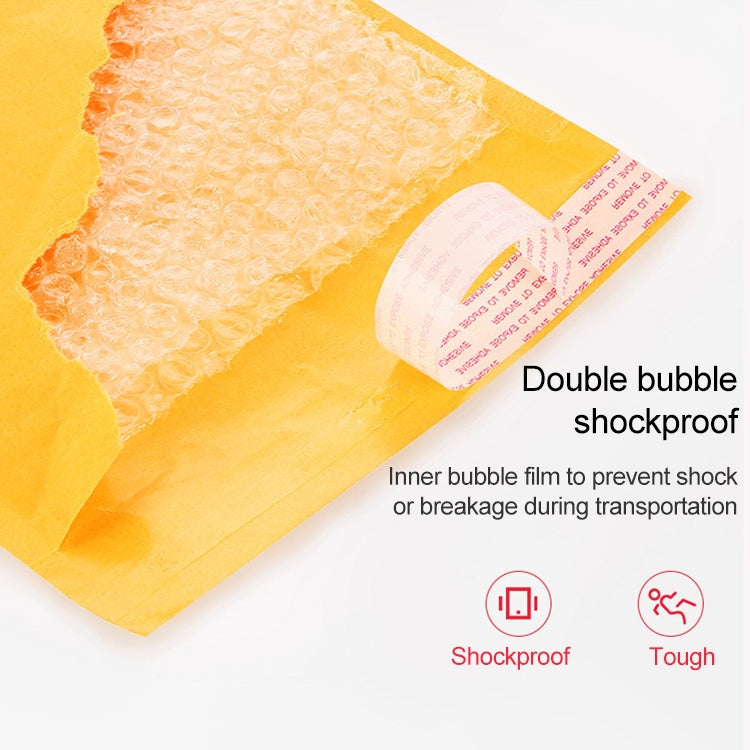 100 PCS Kraft Paper Envelope Bag Express Bubble Bag Packaging Bag, Size: 24x36+4cm