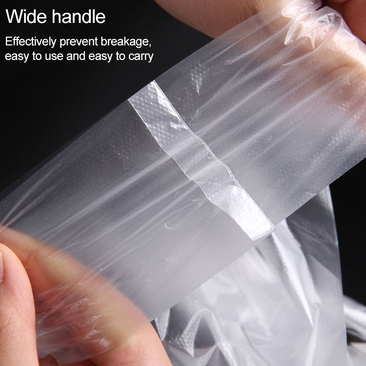5 Sets 3C Transparent Smiley Plastic Bag Shopping Bag Packaging Bag(100 PCS / Set), Size: 22x35cm