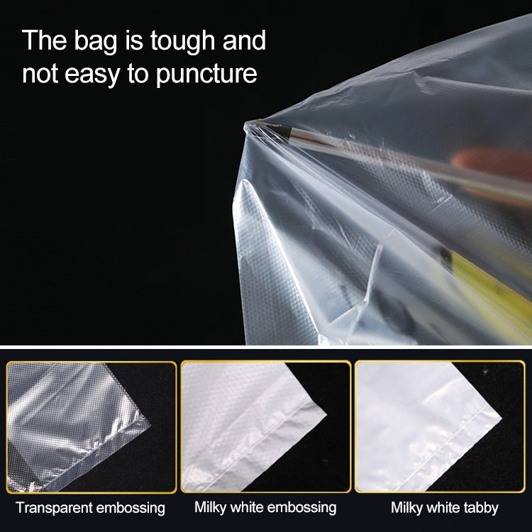 5 Sets 3C Transparent Smiley Plastic Bag Shopping Bag Packaging Bag(50 PCS / Set), Size: 28x45cm