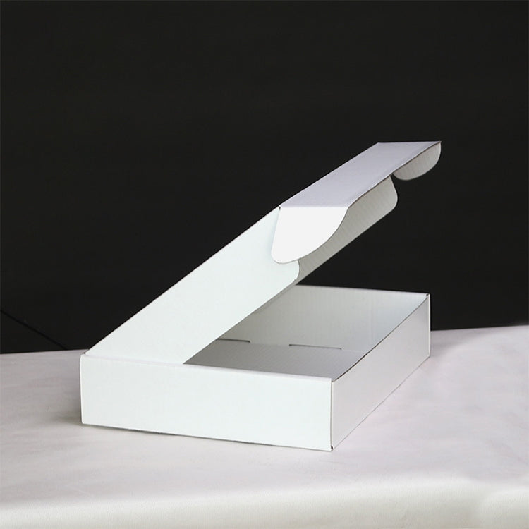 100 PCS Shipping Box Clothing Packaging Box, Color: White, Size: 27x16x5cm