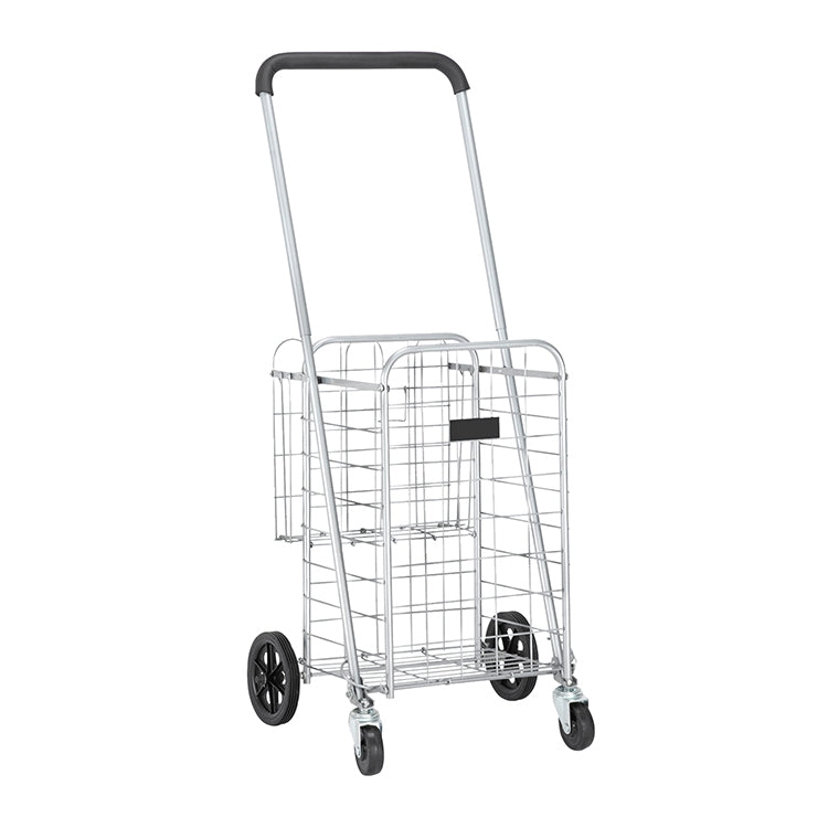 [US Warehouse] Iron Telescopic Armrest  Foldable Shopping Cart, Size: 41x41x100-110cm