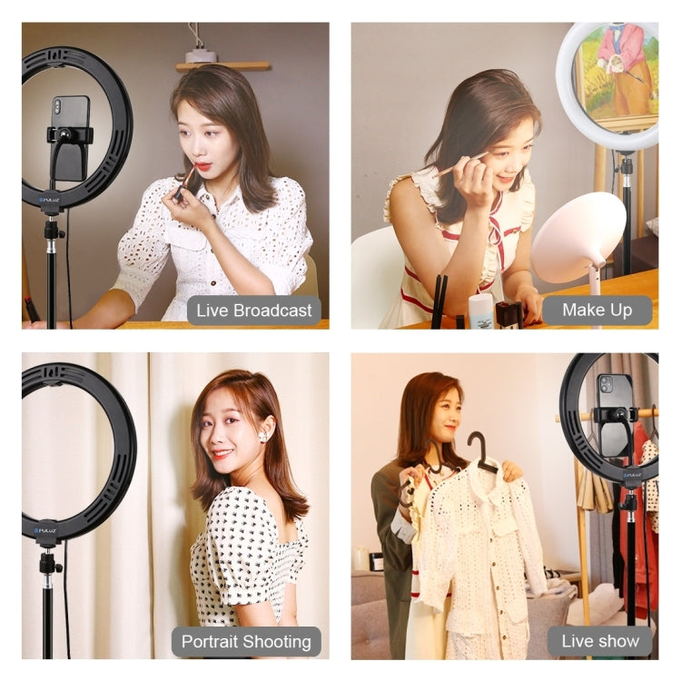 [RUS Warehouse] PULUZ 10.2 inch 26cm LED Ring Light  + 1.1m Tripod Mount Selfie Beauty Vlogging Video Light  Live Broadcast Kits