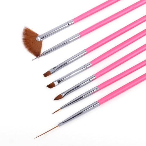Nail Painting Pen Set 7 Loaded (Colour: pink)