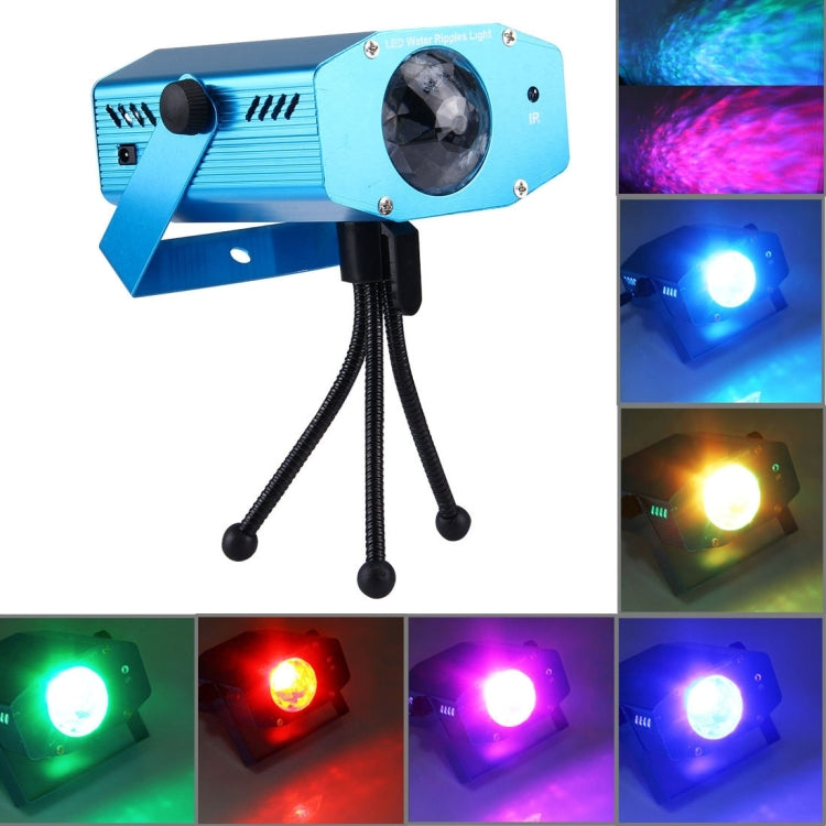 3W x 3 RGB Mini Water Wave Projector with Remote Control, US Plug