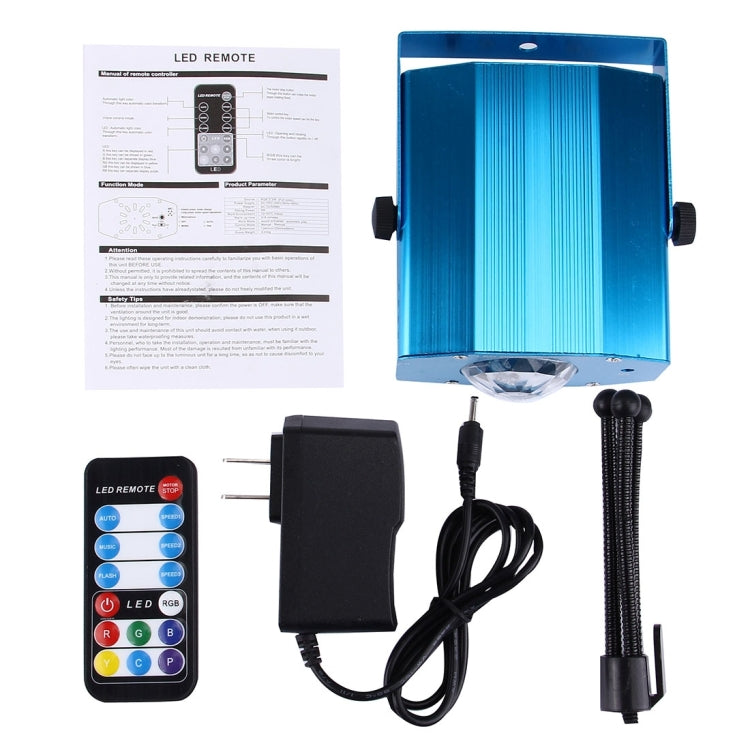 3W x 3 RGB Mini Water Wave Projector with Remote Control, US Plug