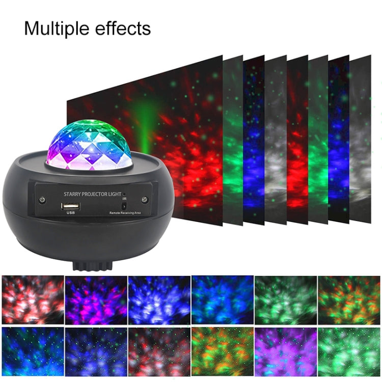 10W Bluetooth Music Starry Sky Projection Night Light with Remote Control