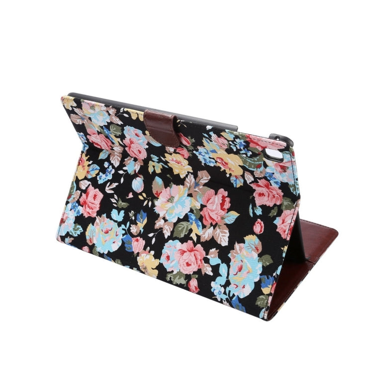 Flowers Cloth Pattern Horizontal Flip Leather Case with Sleep / Wake-up Function & Holder & Card Slots & Wallet for iPad Pro 9.7 inch