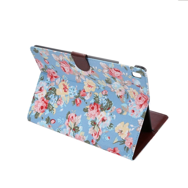 Flowers Cloth Pattern Horizontal Flip Leather Case with Sleep / Wake-up Function & Holder & Card Slots & Wallet for iPad Pro 9.7 inch