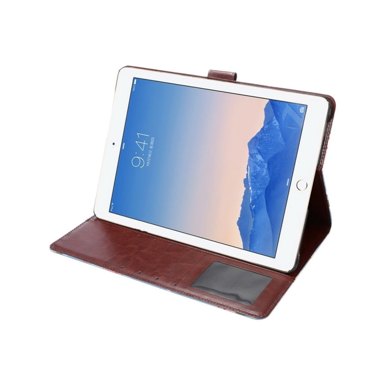 Flowers Cloth Pattern Horizontal Flip Leather Case with Sleep / Wake-up Function & Holder & Card Slots & Wallet for iPad Pro 9.7 inch