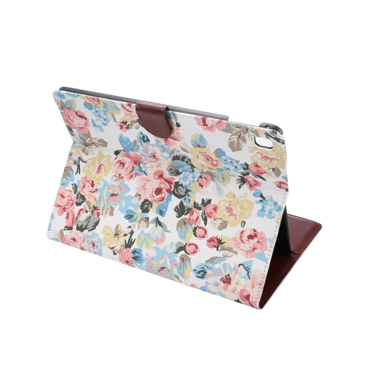 Flowers Cloth Pattern Horizontal Flip Leather Case with Sleep / Wake-up Function & Holder & Card Slots & Wallet for iPad Pro 9.7 inch