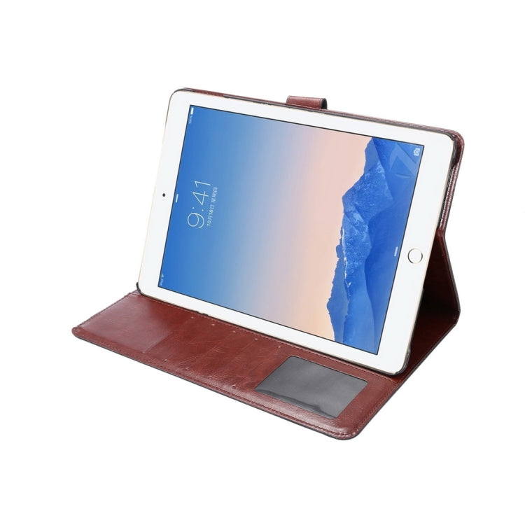 Crazy Horse Texture Horizontal Flip Leather Case with Sleep / Wake-up Function & Holder & Card Slots & Wallet for iPad Pro 9.7 inch
