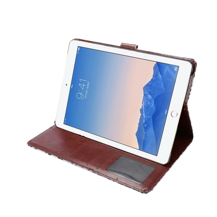 Leopard Pattern Horizontal Flip Leather Case with Sleep / Wake-up Function & Holder & Card Slots & Wallet for iPad Pro 9.7 inch(White)