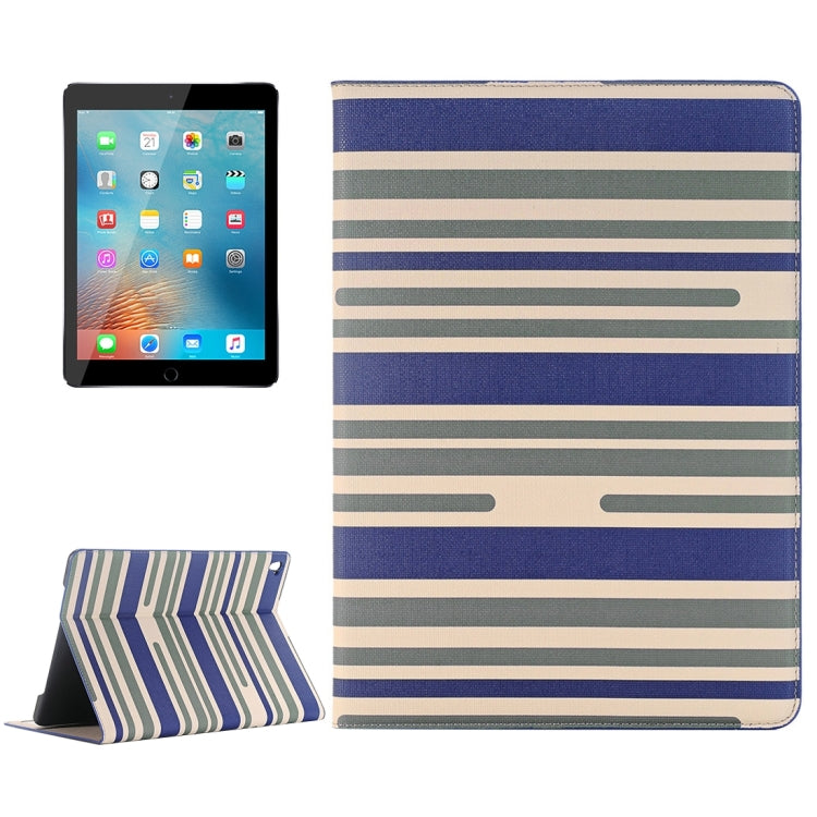 For iPad Pro 9.7 inch Color Matching Texture Horizontal Flip Leather Case with Card Slots & Holder & Wallet