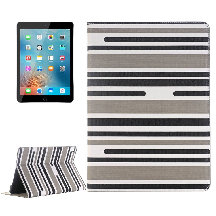 For iPad Pro 9.7 inch Color Matching Texture Horizontal Flip Leather Case with Card Slots & Holder & Wallet