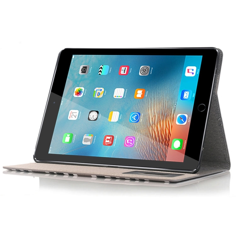 For iPad Pro 9.7 inch Color Matching Texture Horizontal Flip Leather Case with Card Slots & Holder & Wallet