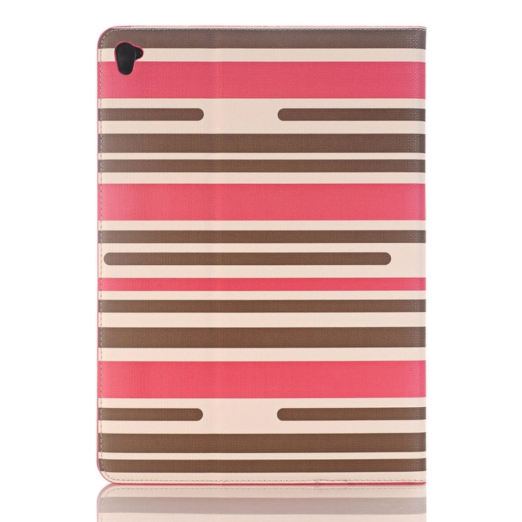 For iPad Pro 9.7 inch Color Matching Texture Horizontal Flip Leather Case with Card Slots & Holder & Wallet