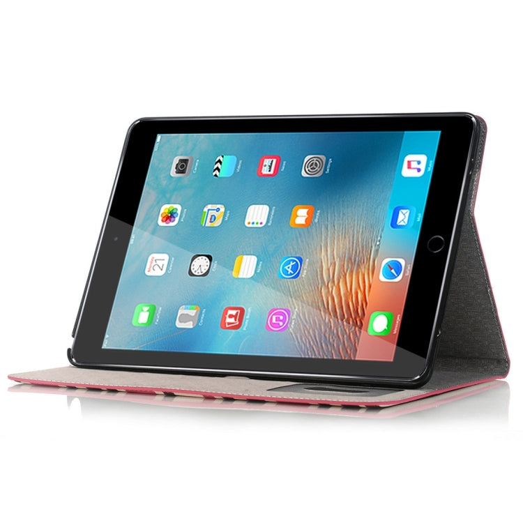 For iPad Pro 9.7 inch Color Matching Texture Horizontal Flip Leather Case with Card Slots & Holder & Wallet