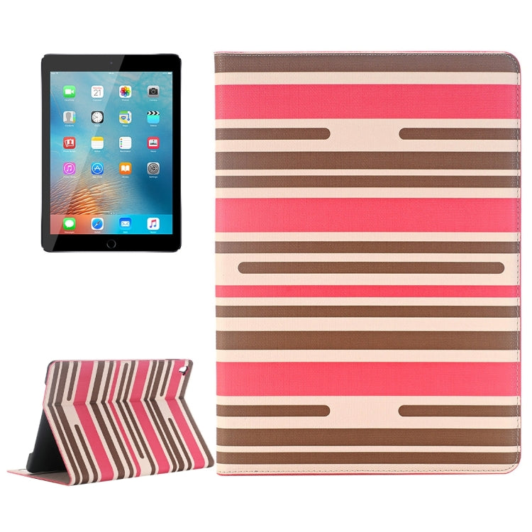 For iPad Pro 9.7 inch Color Matching Texture Horizontal Flip Leather Case with Card Slots & Holder & Wallet