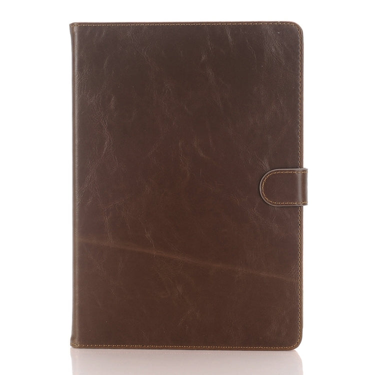 For iPad Pro 9.7 inch Crazy Horse Texture Horizontal Flip Solid Color Leather Case with 3 Pages of Card Slots & Holder & Wallet