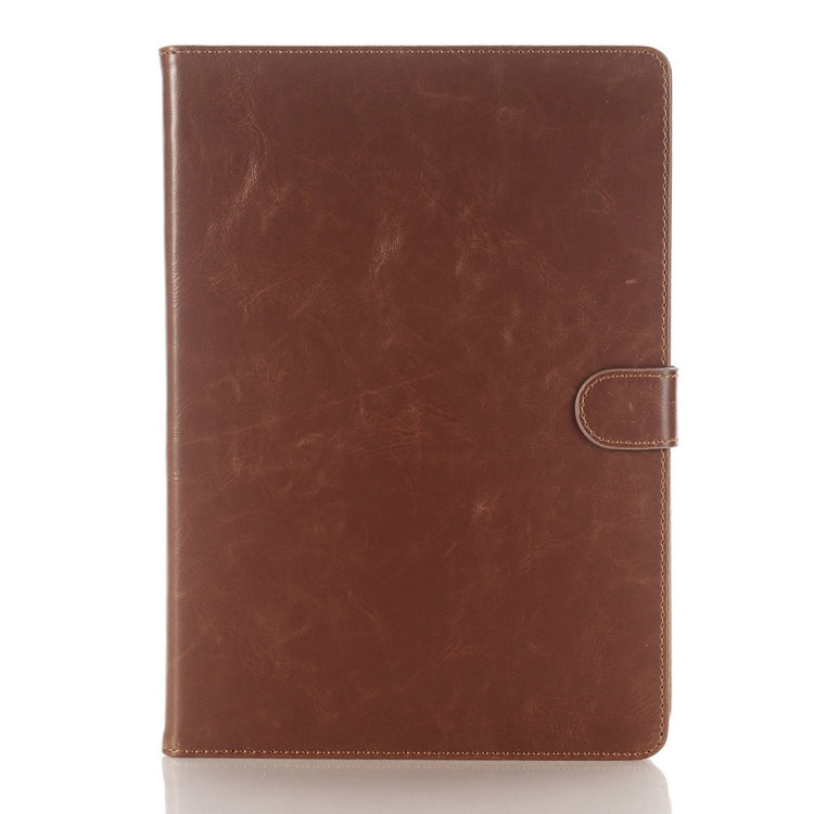For iPad Pro 9.7 inch Crazy Horse Texture Horizontal Flip Solid Color Leather Case with 3 Pages of Card Slots & Holder & Wallet