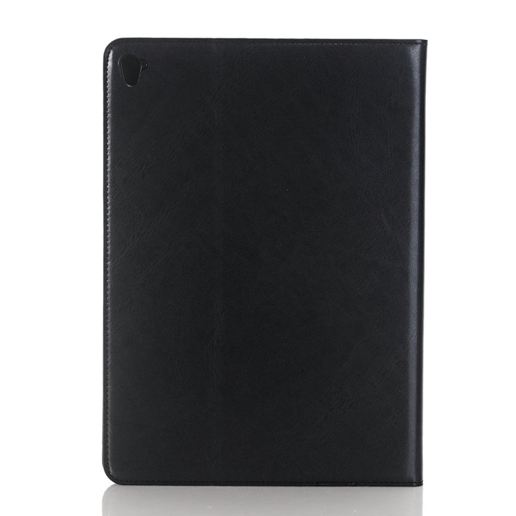 For iPad Pro 9.7 inch Crazy Horse Texture Horizontal Flip Solid Color Leather Case with Holder & Card Slots & Wallet