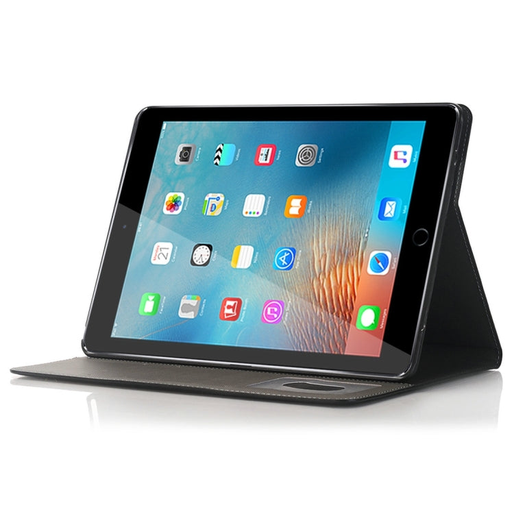 For iPad Pro 9.7 inch Crazy Horse Texture Horizontal Flip Solid Color Leather Case with Holder & Card Slots & Wallet
