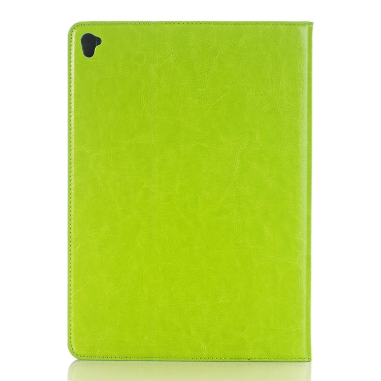 For iPad Pro 9.7 inch Crazy Horse Texture Horizontal Flip Solid Color Leather Case with Holder & Card Slots & Wallet