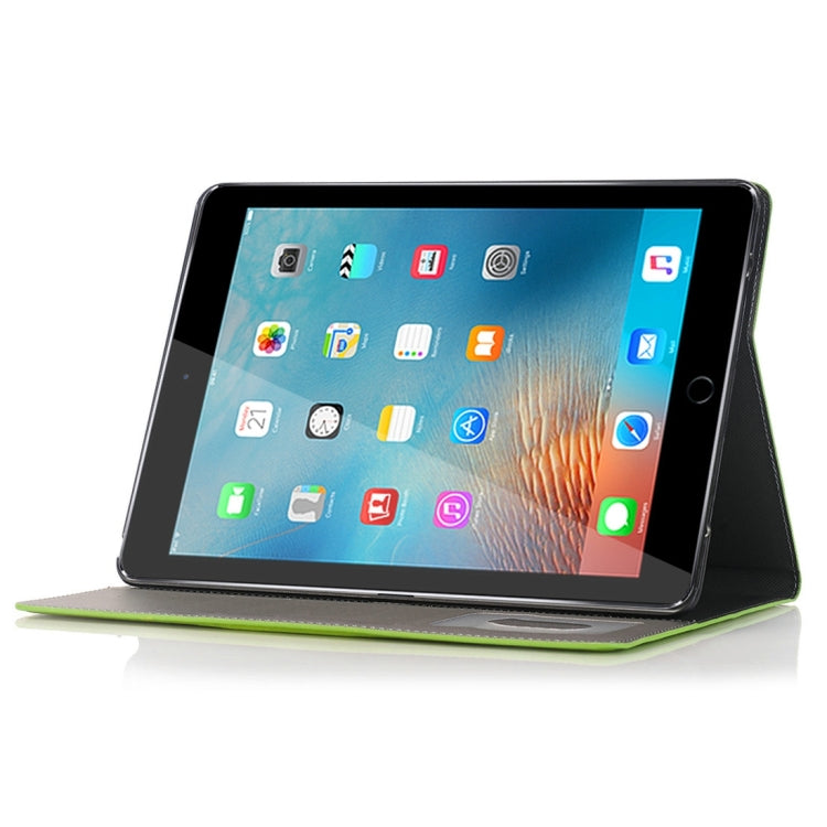 For iPad Pro 9.7 inch Crazy Horse Texture Horizontal Flip Solid Color Leather Case with Holder & Card Slots & Wallet