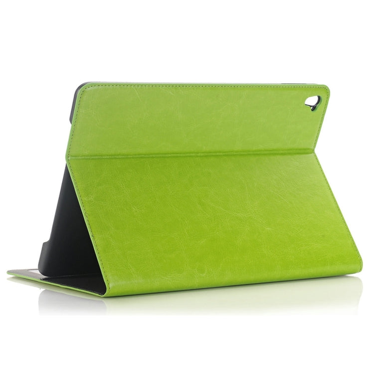 For iPad Pro 9.7 inch Crazy Horse Texture Horizontal Flip Solid Color Leather Case with Holder & Card Slots & Wallet
